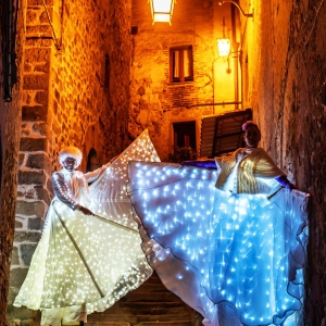 Farfalle Luminose Live per notti bianche ed eventi di piazza