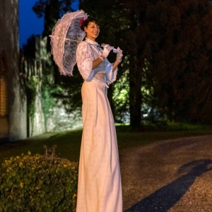 Trampoliere Bianco intrattenimento ospiti matrimonio
